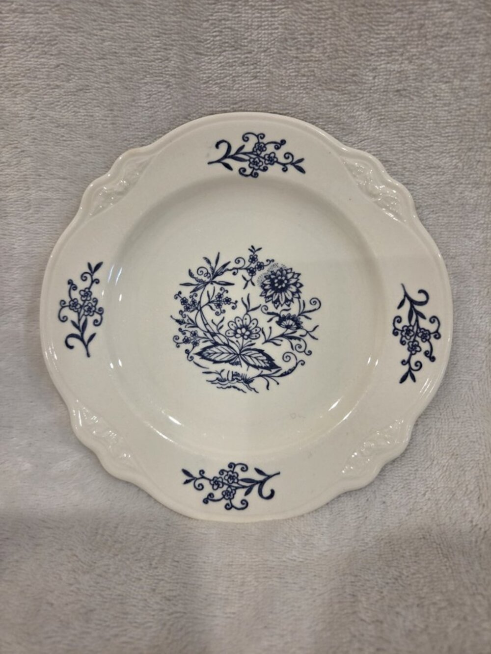 Homer Laughlin Blue Dresden Imperial Flowers Bread & Butter Plate